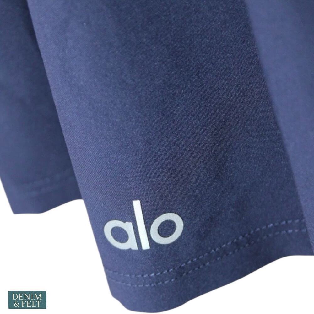 Alo Varsity Tennis Skirt True Navy Pleated‎ Athletic w/ Built in Shorts & Pocket - Picture 13 of 16
